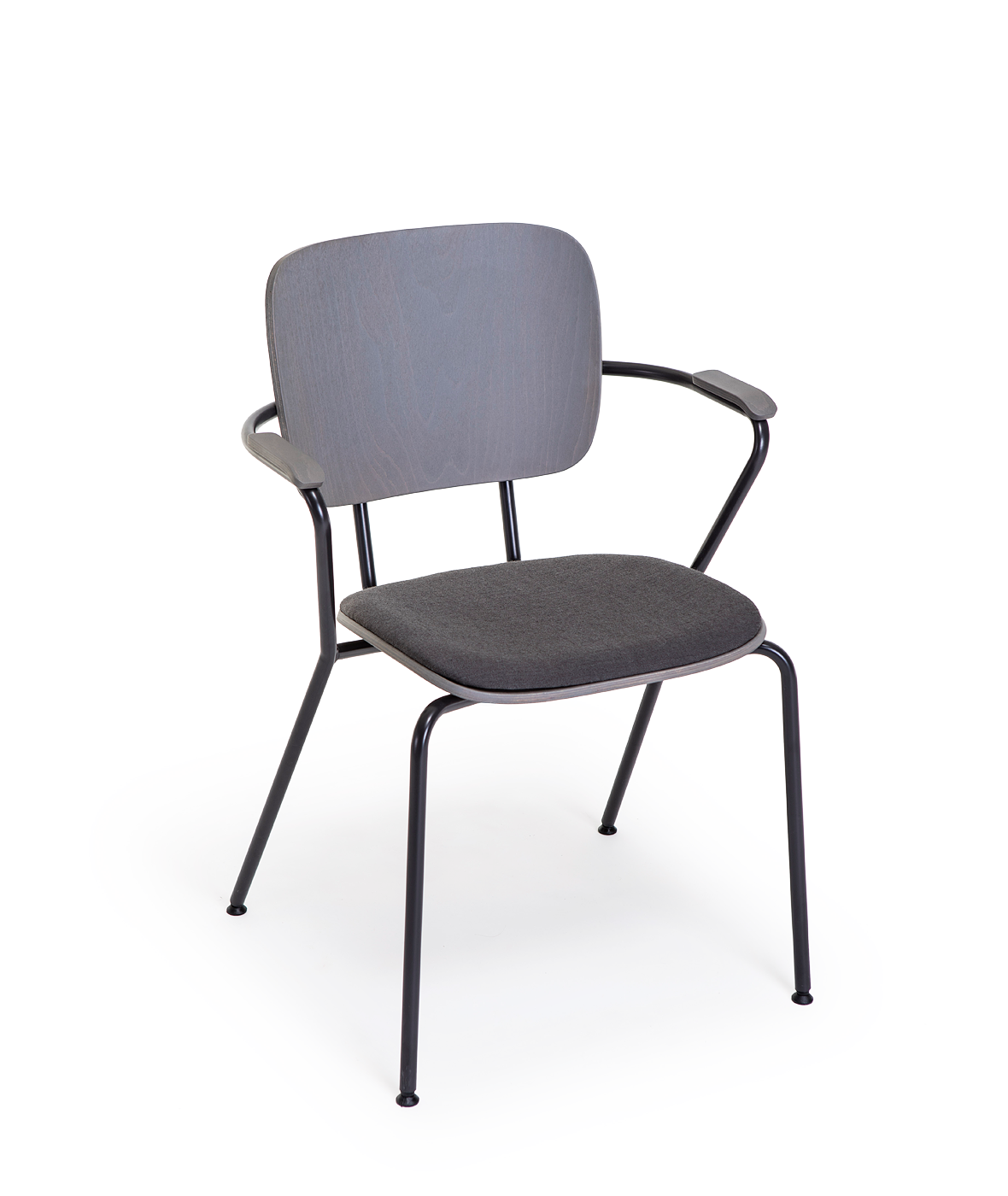 ABC chair with metallic armrests and legs - Vergés