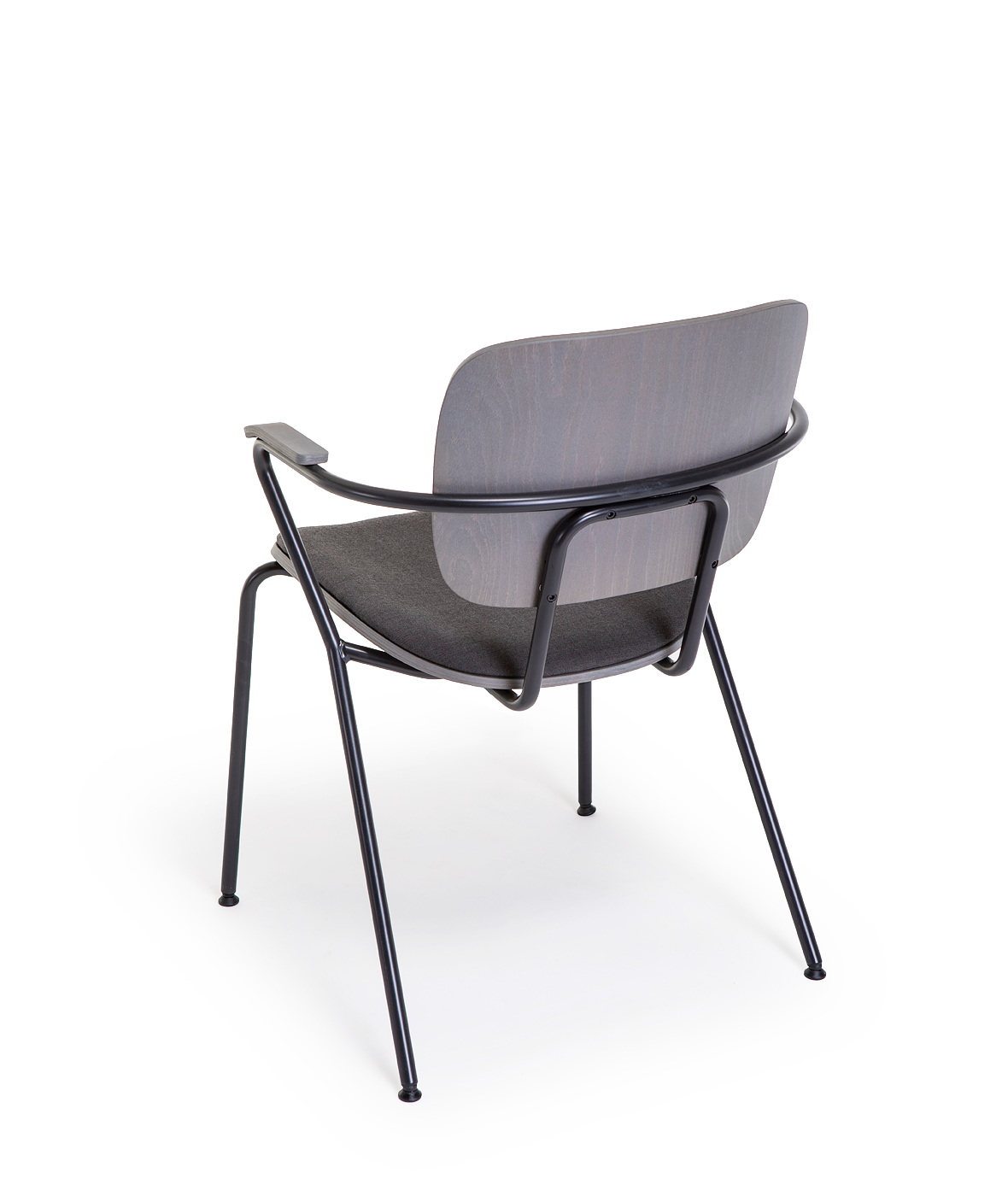 Vergés - ABC chair with metallic armrests and legs