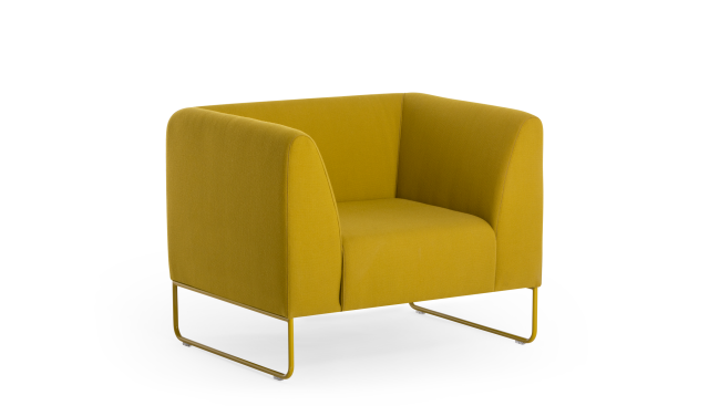 Vergés - Dula armchair with upholstered armrests
