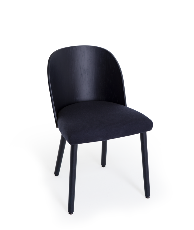 Vergés - Cadira Cistell Slim amb braços i potes de fusta