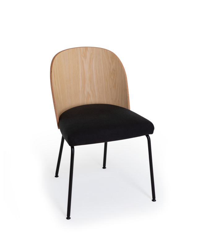 Vergés - Cistell Slim chair with metallic legs