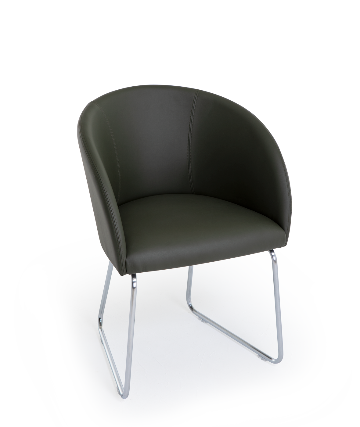 Cistell Original chair with armrests and sled base - Vergés