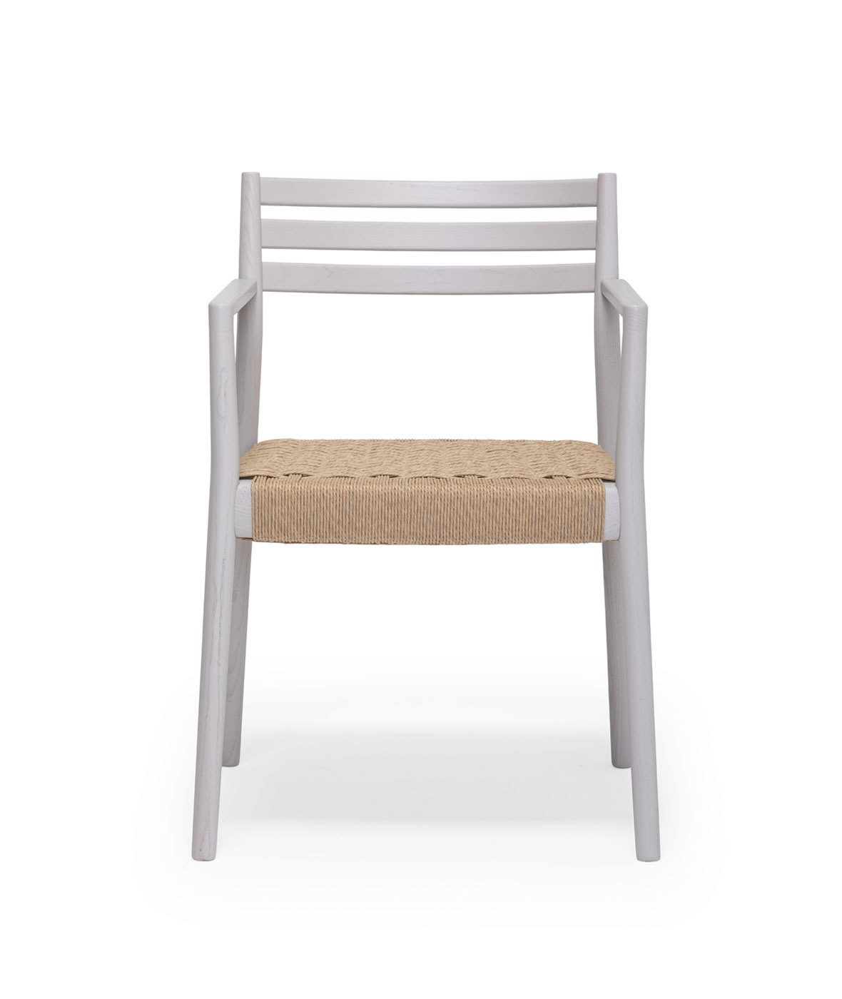 Bogart chair with armrests and braided rope seat - Vergés