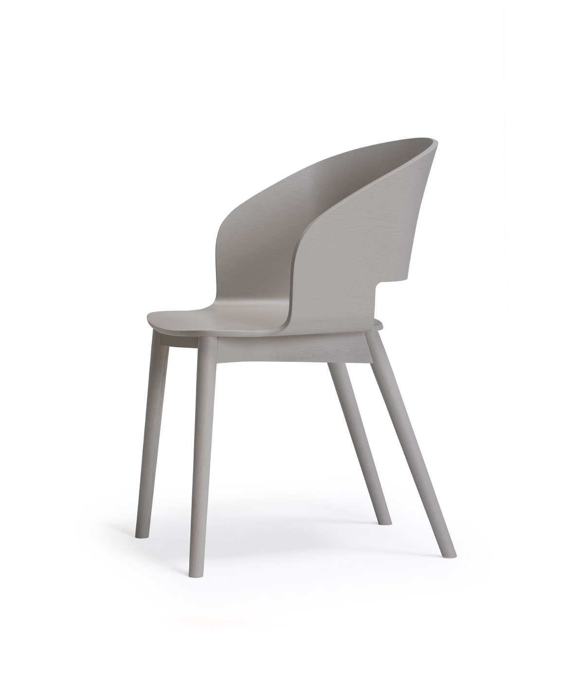 Goose chair Model A with wooden armrests and legs - Vergés