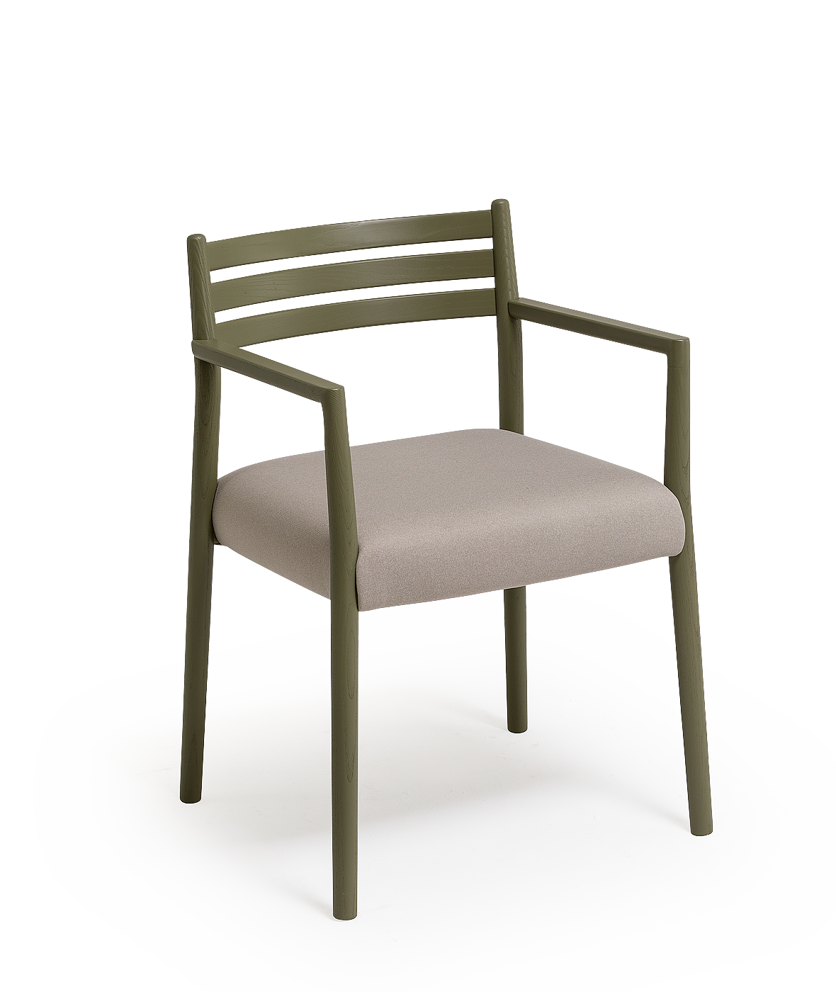 Vergés - Bogart chair with armrests and upholstered seat and backrest