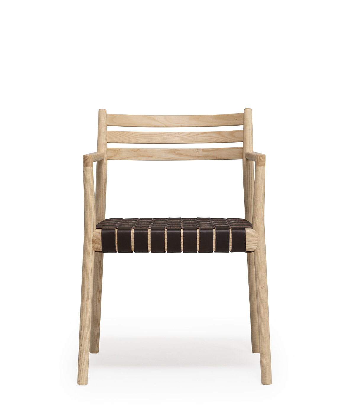 Bogart chair with armrests and woven cord seat - Vergés