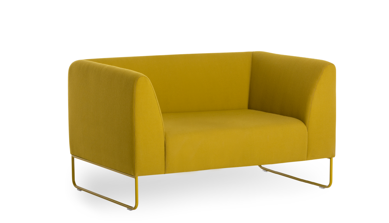 Vergés - Dula double seat with upholstered armrests