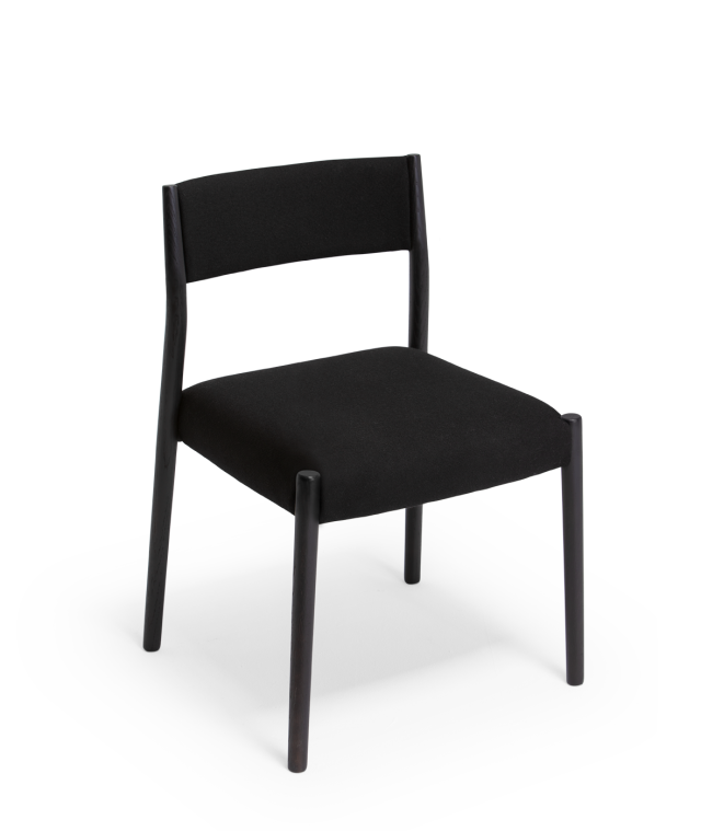 Vergés - Bogart chair with upholstered seat and backrest