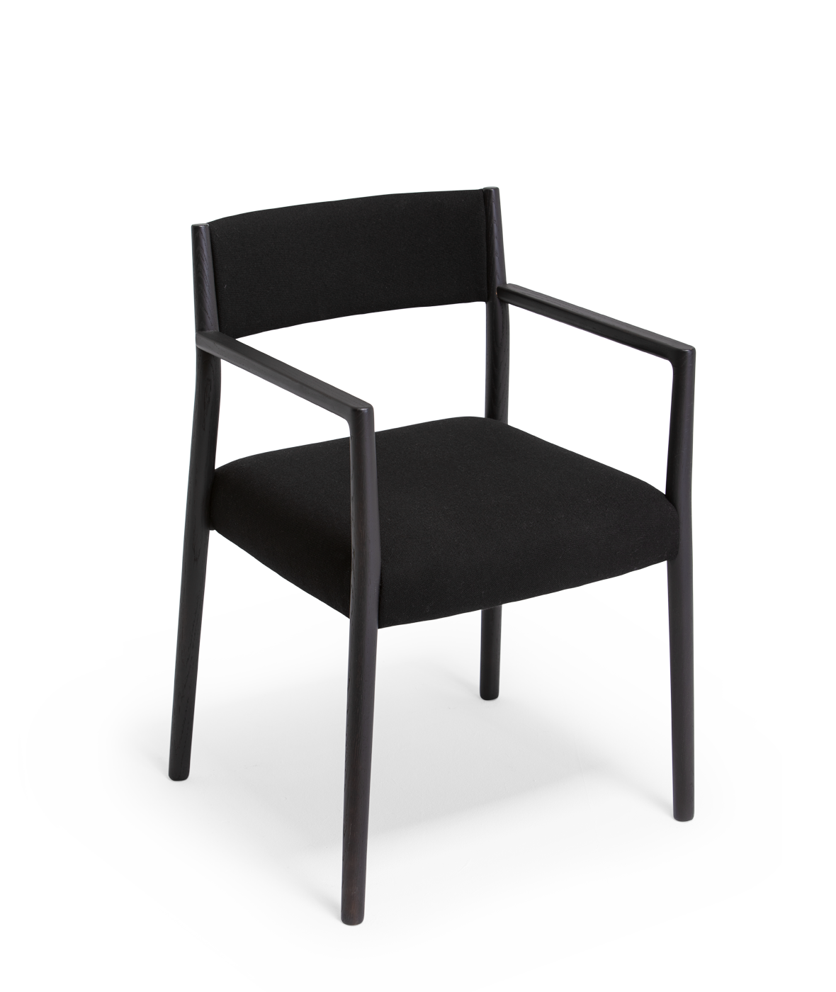 Vergés - Bogart chair with armrests and upholstered seat and backrest