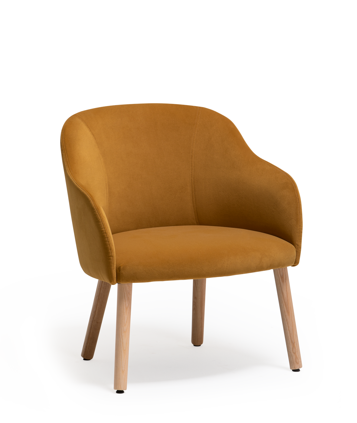 Cistell Curve lounge with wooden legs - Vergés