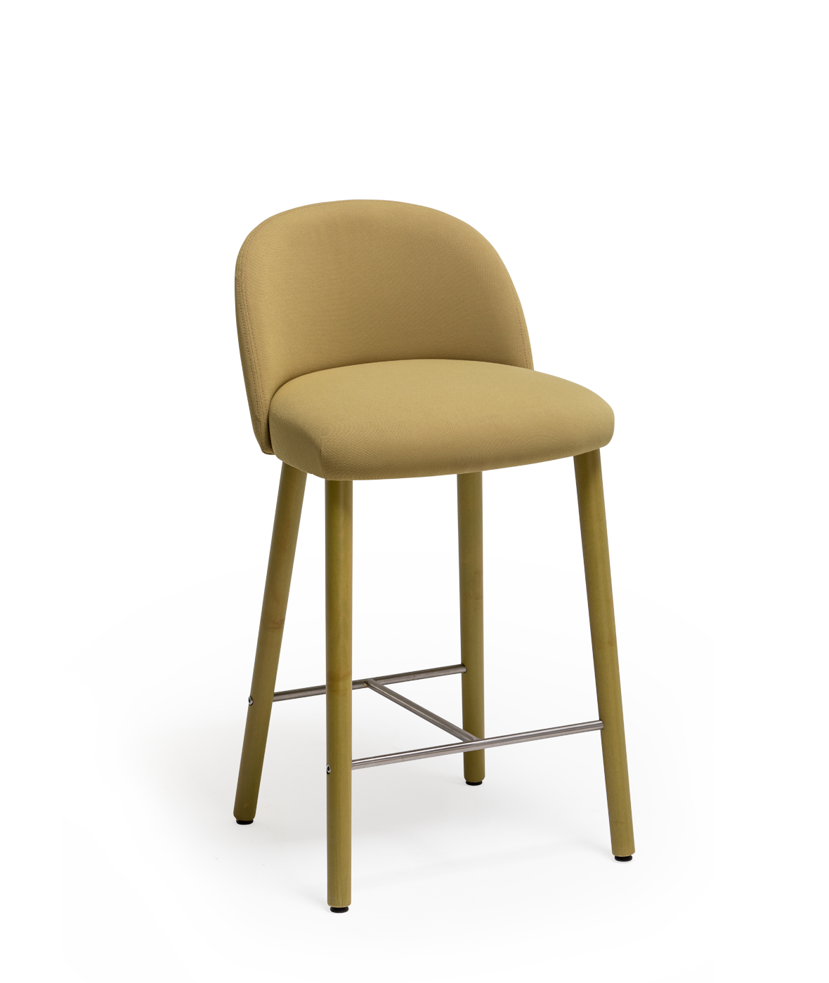 Vergés - Cistell Slim medium stool with wooden legs
