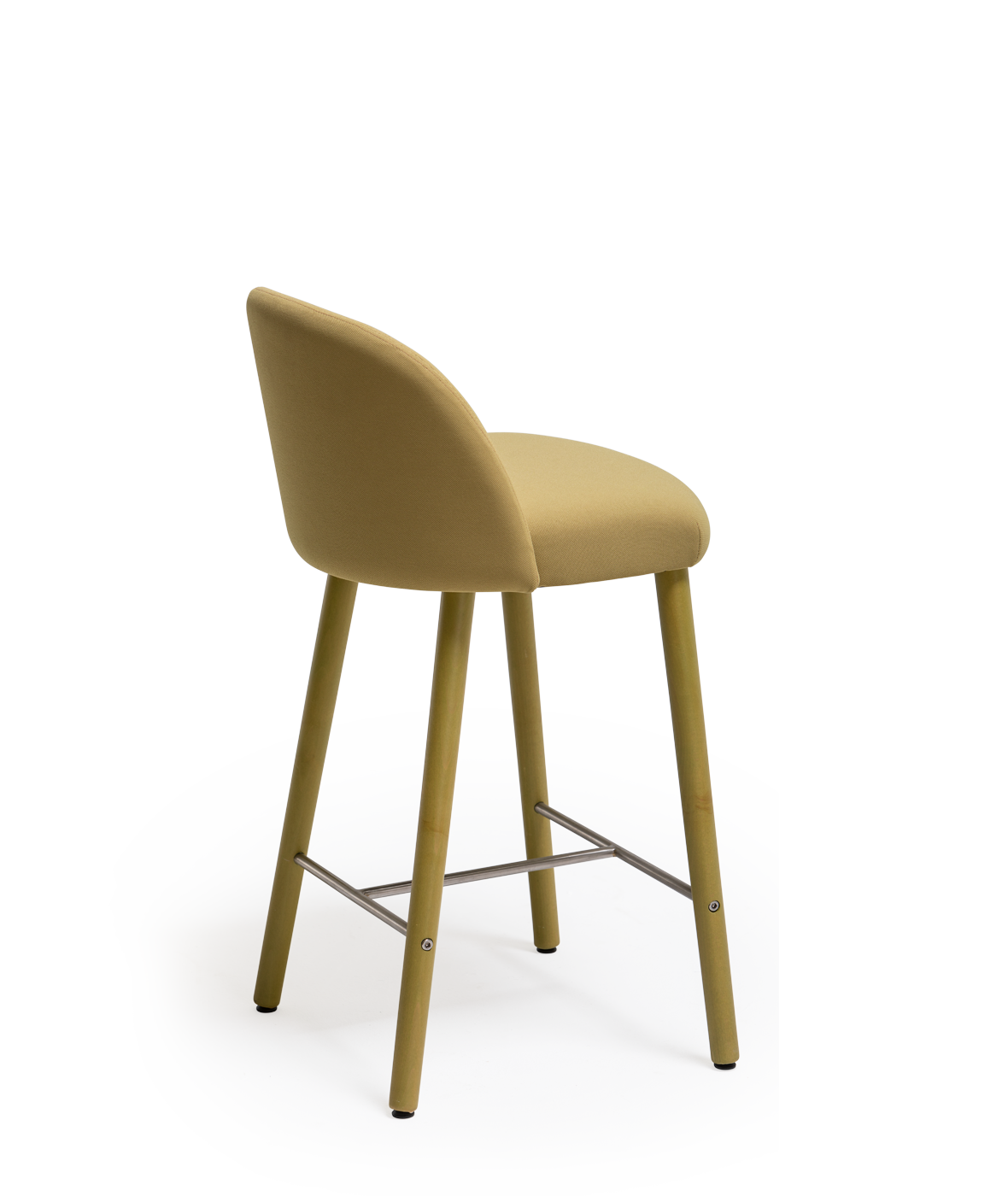 Vergés - Cistell Slim medium stool with wooden legs
