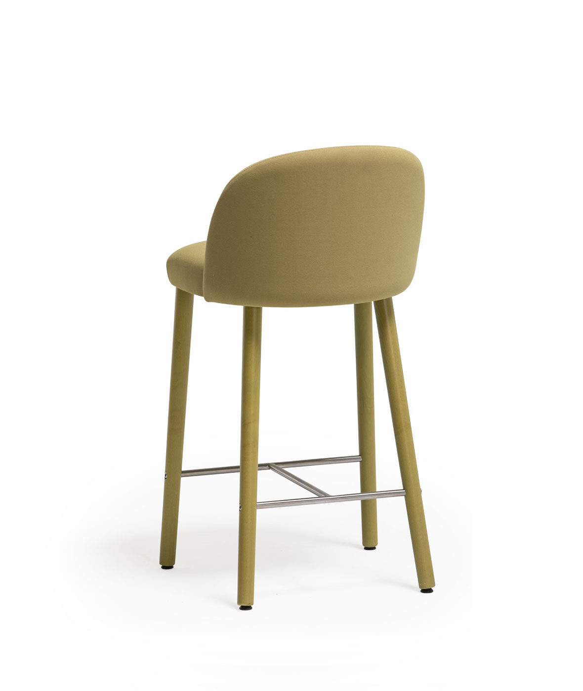 Cistell Slim medium stool with wooden legs - Vergés