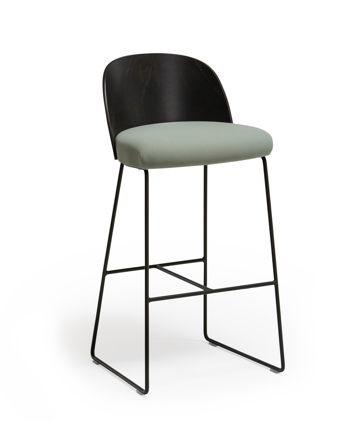 Vergés - Cistell Slim high stool with metallic sled base