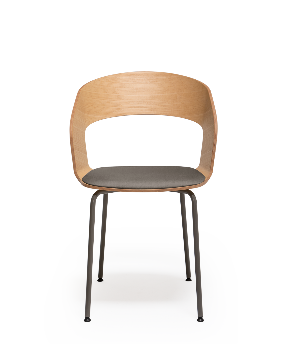 Vergés - Goose chair Model B with metallic armrests and legs
