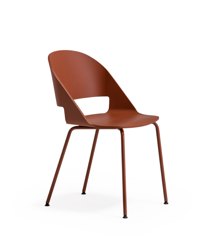 Vergés - Goose chair Model C with metallic legs