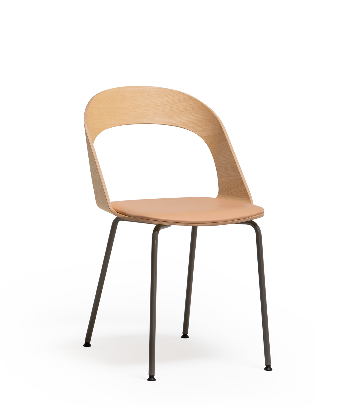 Goose chair Model D with metallic legs - Vergés