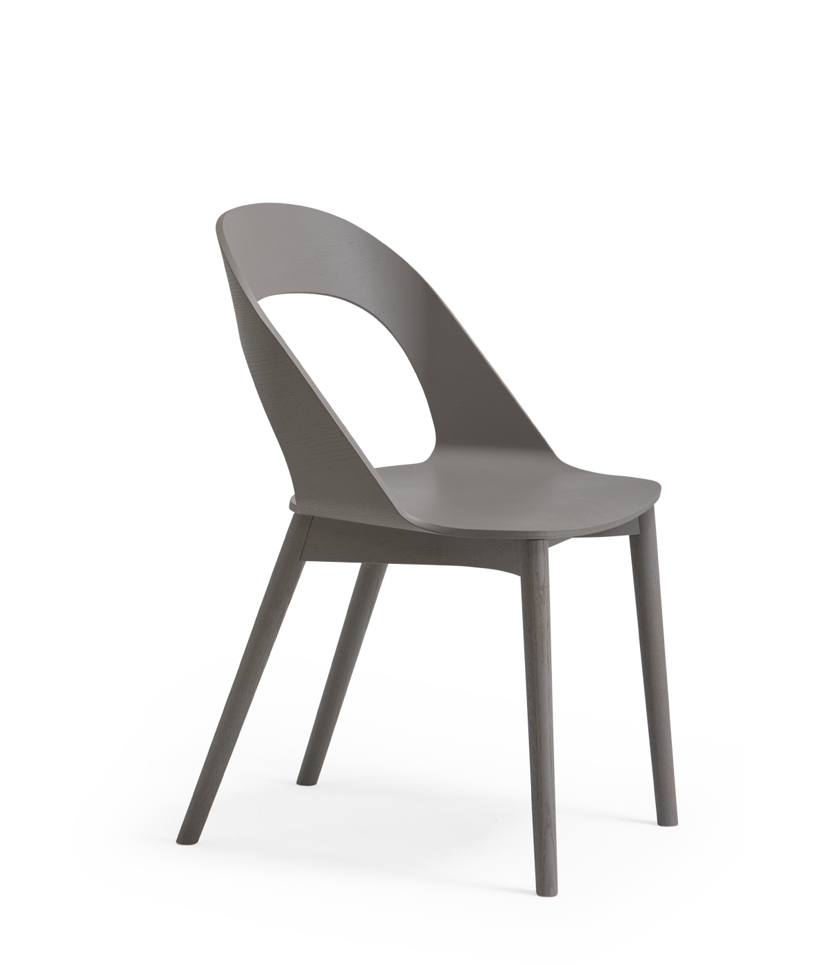 Vergés - Goose chair Model D with wooden legs