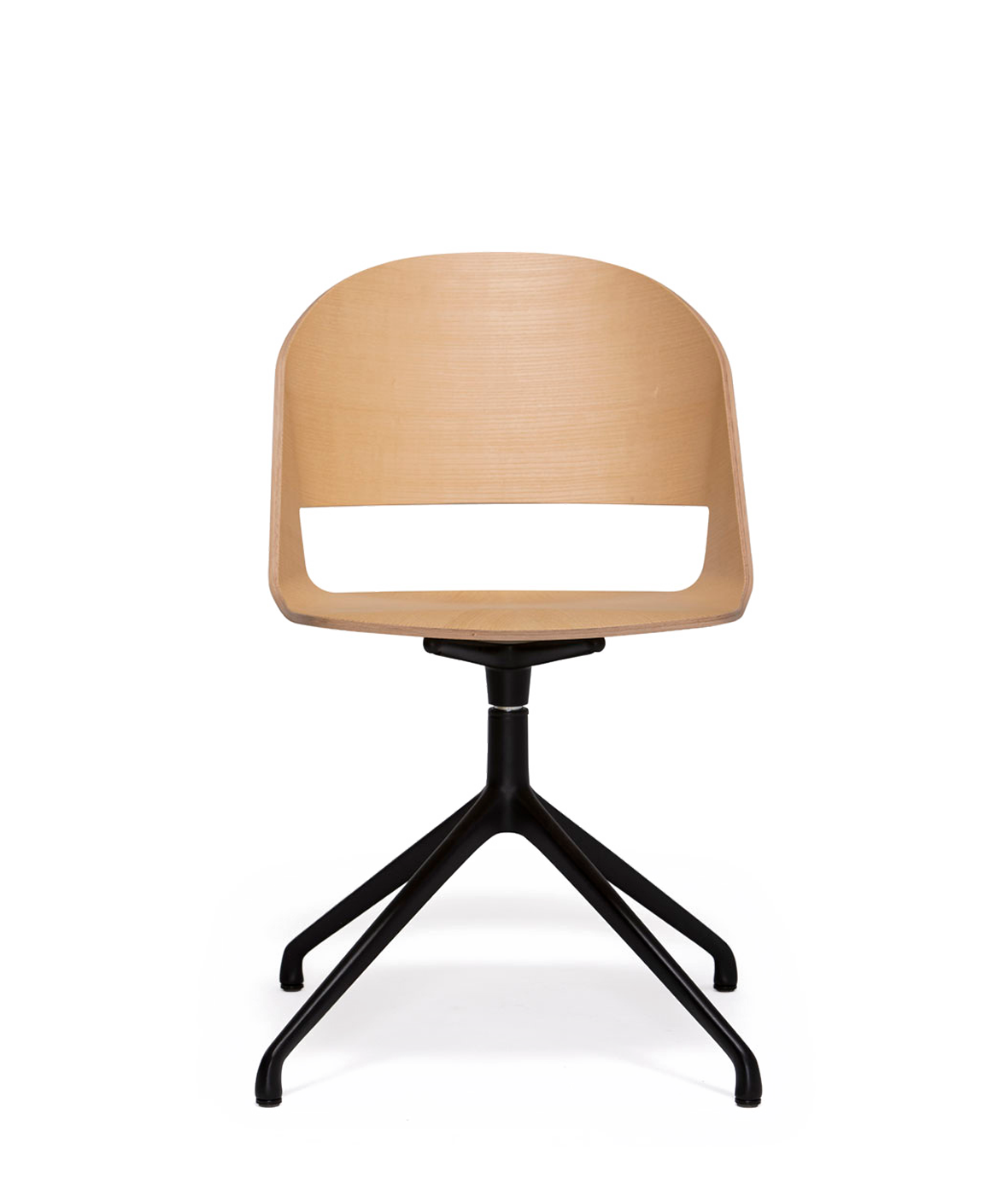 Vergés - Goose chair Model C with swivel base with 4 legs