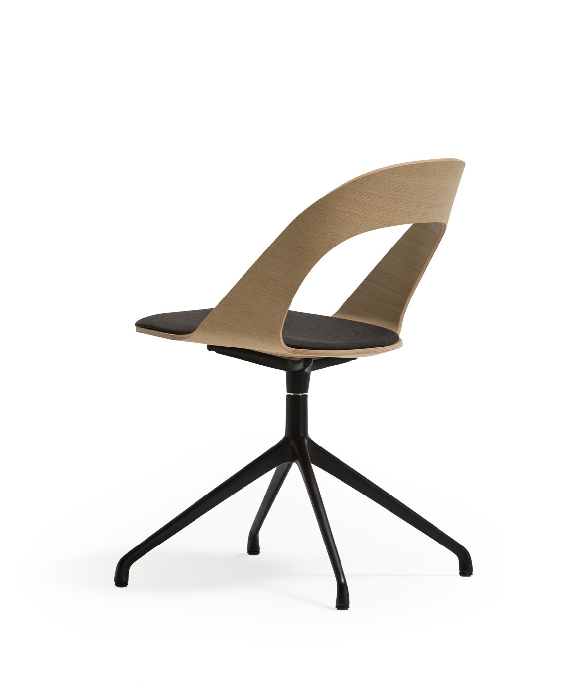 Goose chair Model D with 4 rollers swivel base - Vergés