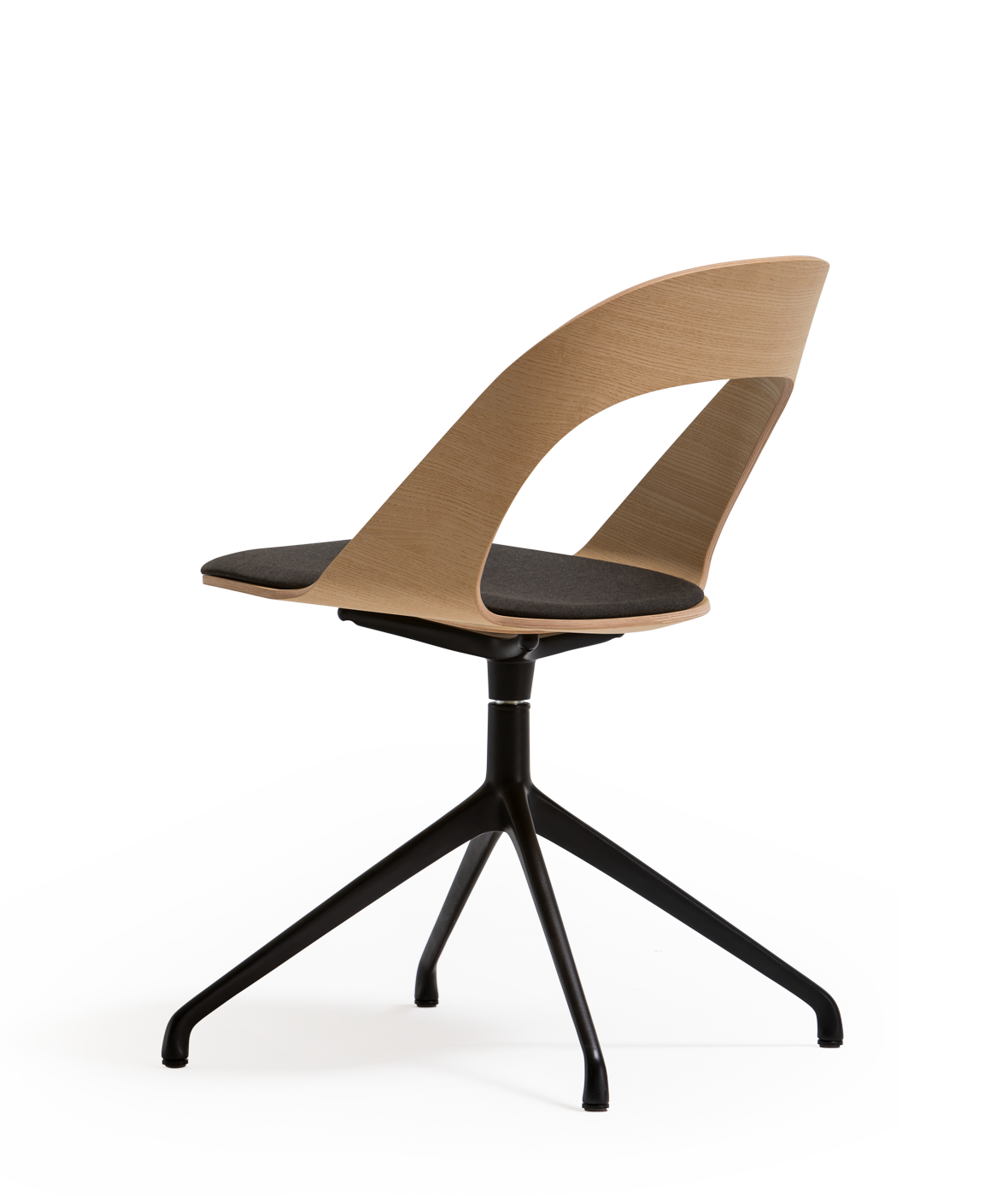 Vergés - Goose chair Model D with swivel base with 4 legs