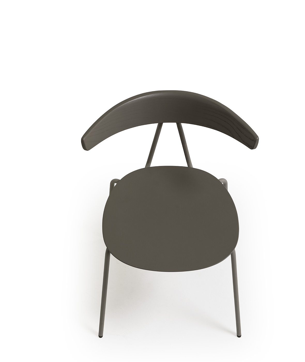 Cadira Compass amb potes metàl·liques – apilable - Vergés