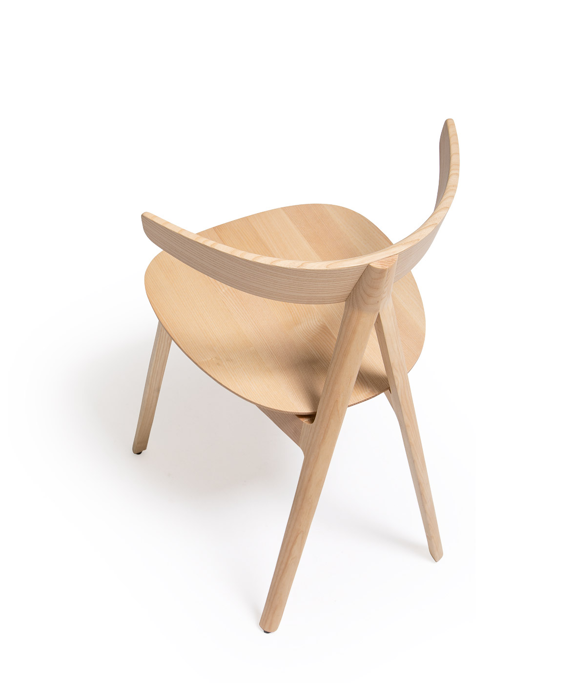 Compass chair with wooden legs - Vergés