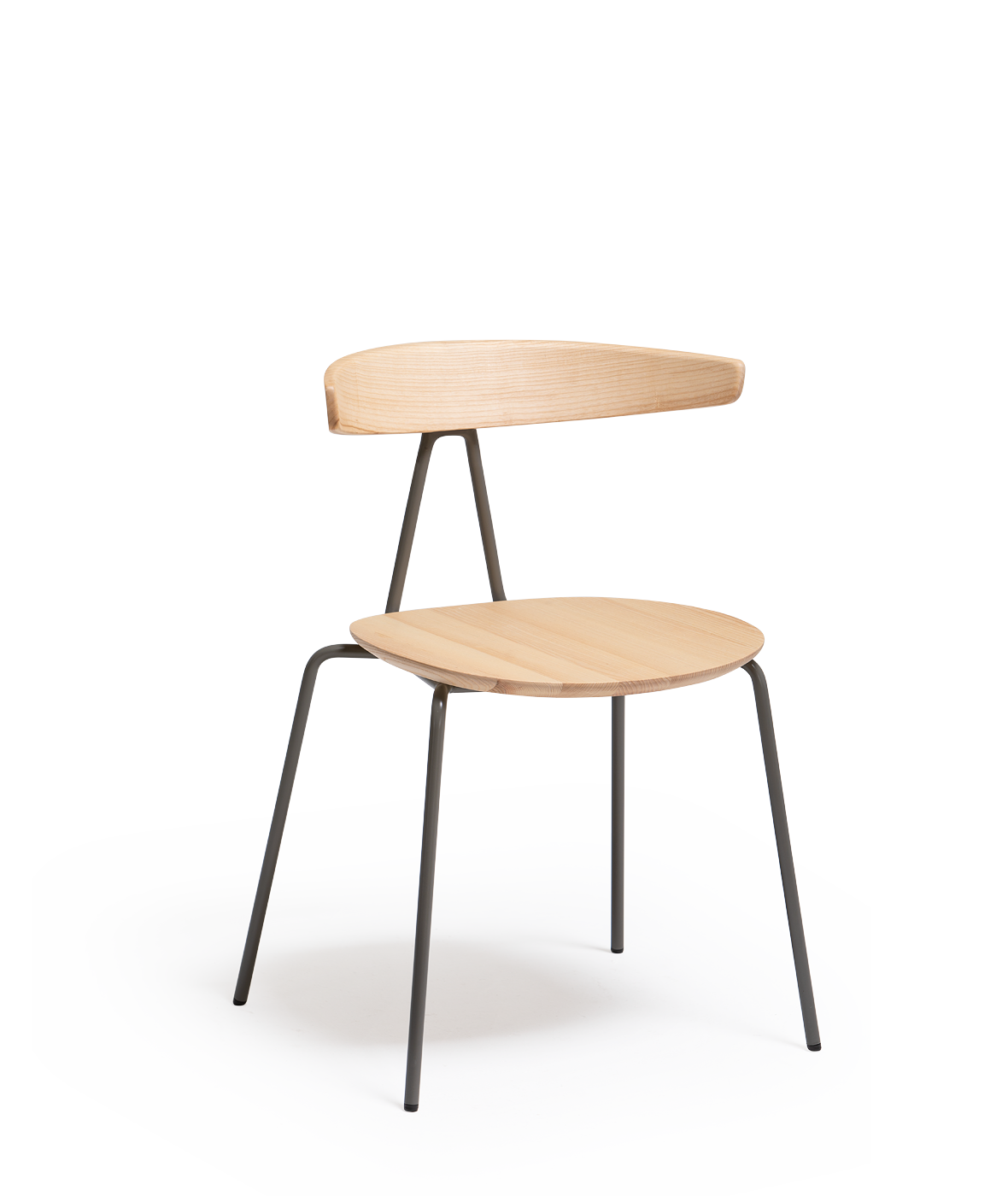 Vergés - Compass chair with metallic legs – stackable