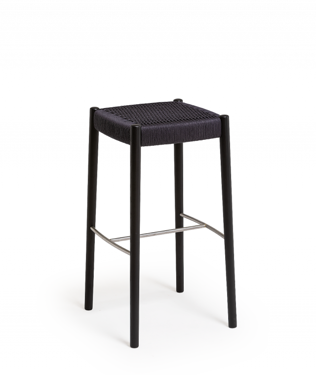 Vergés - Bogart Stool with braided rope seat