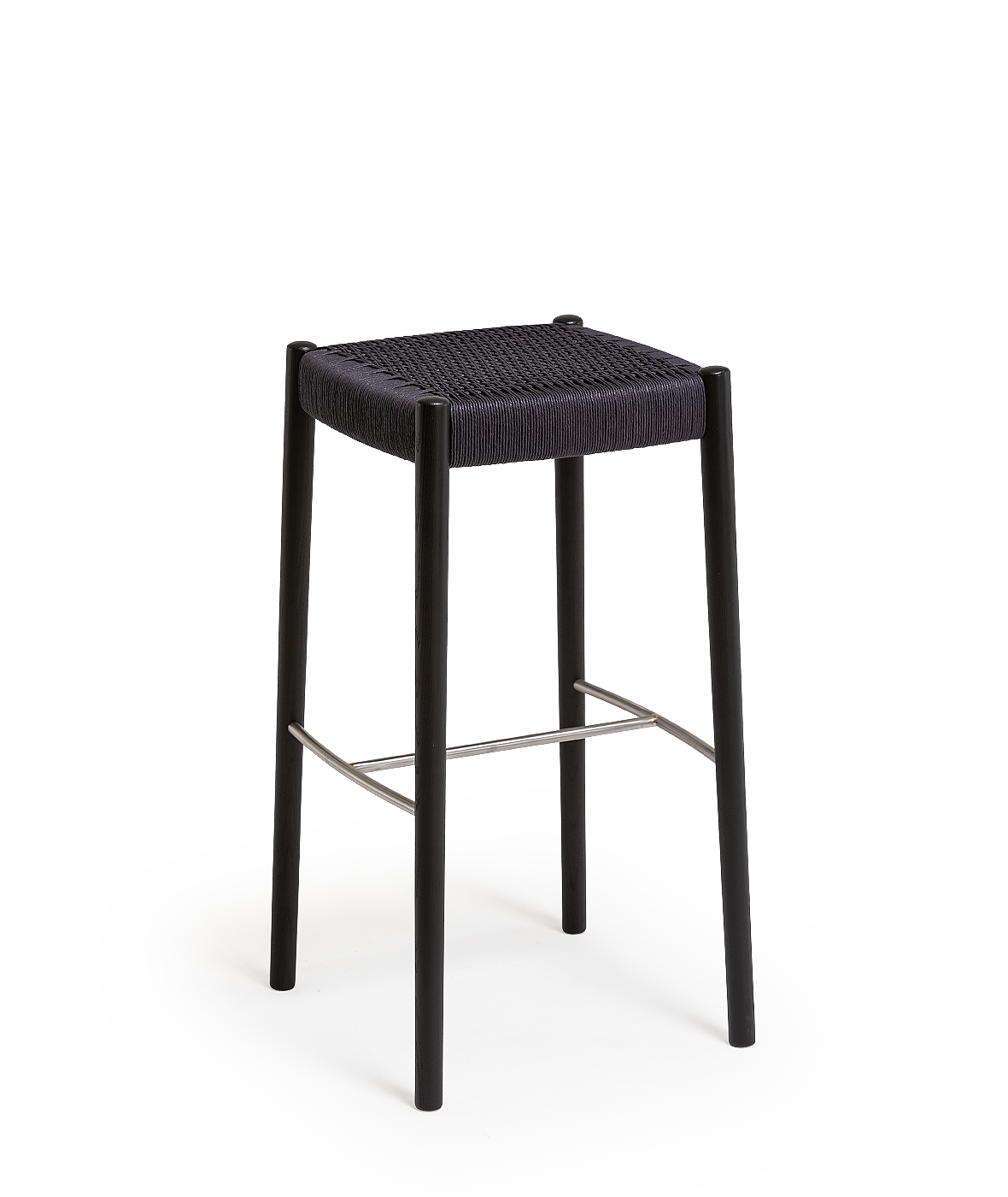 Bogart Stool with braided rope seat - Vergés