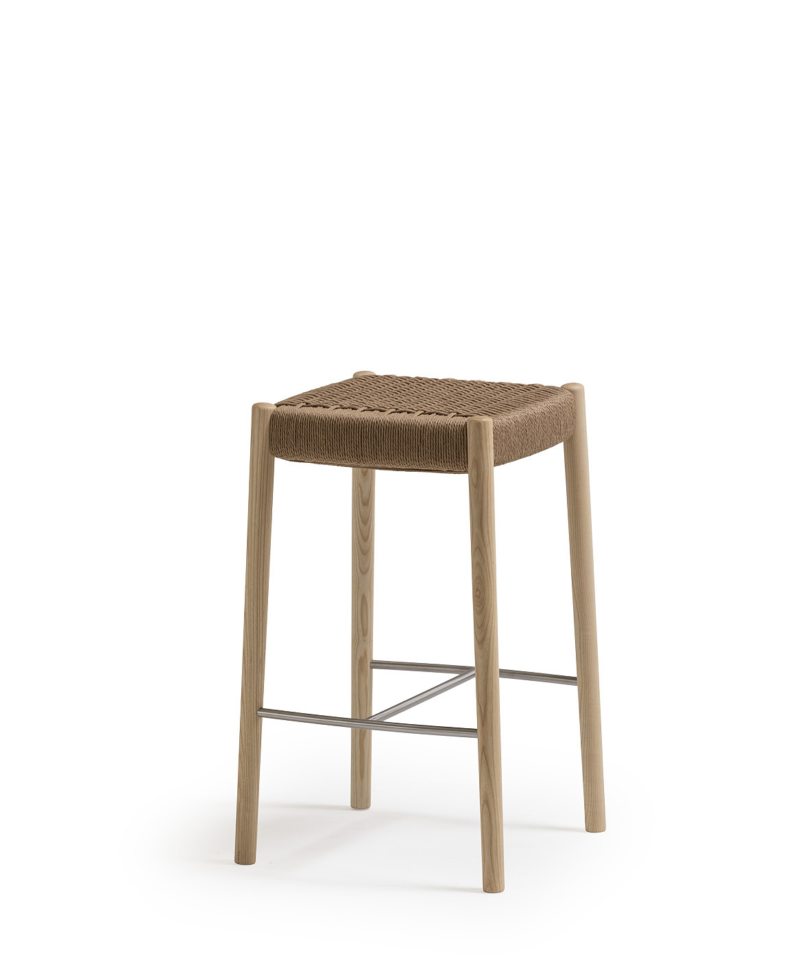 Bogart Stool with braided rope seat - Vergés