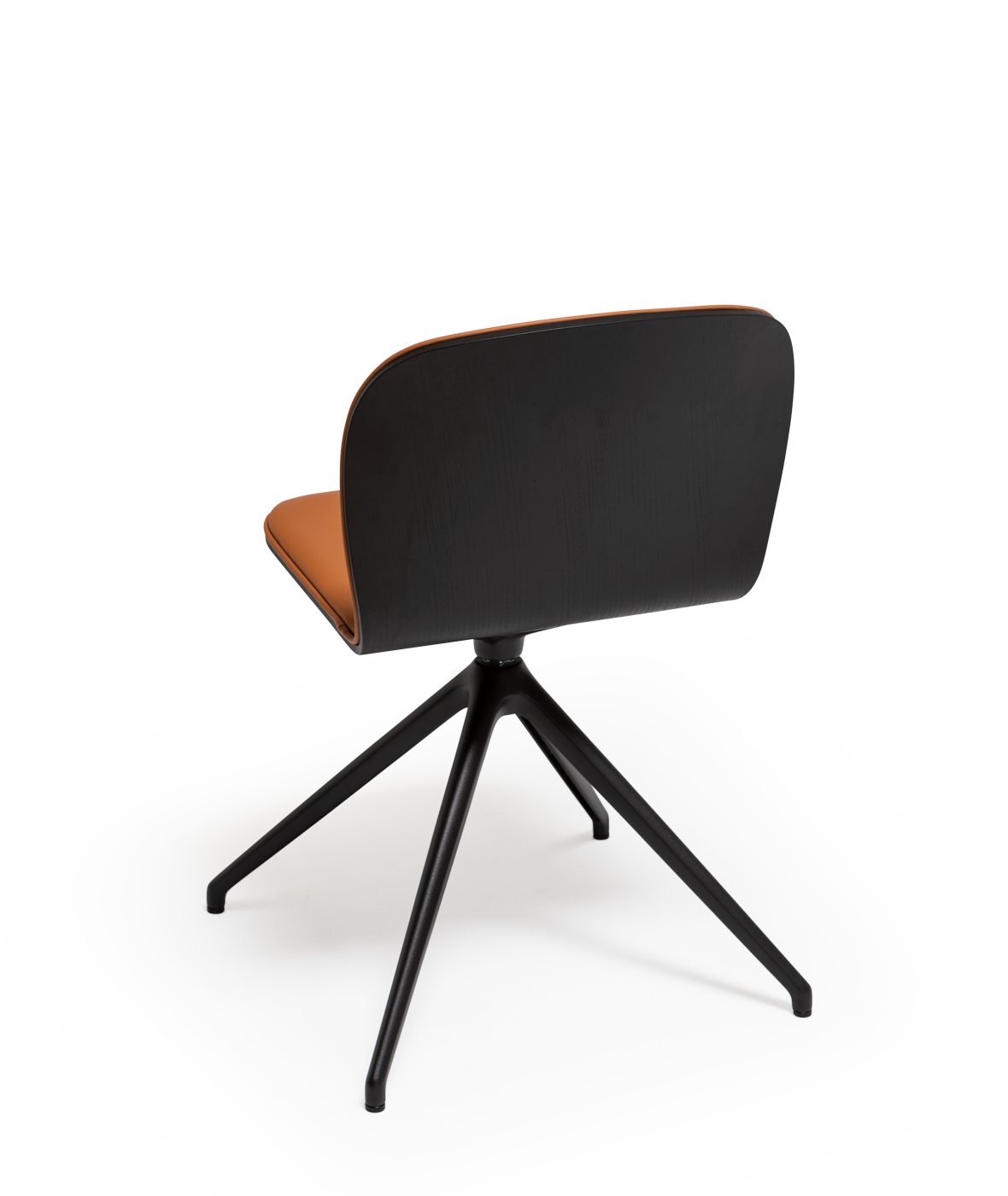 Vergés - Ona chair with swivel base with 4 legs