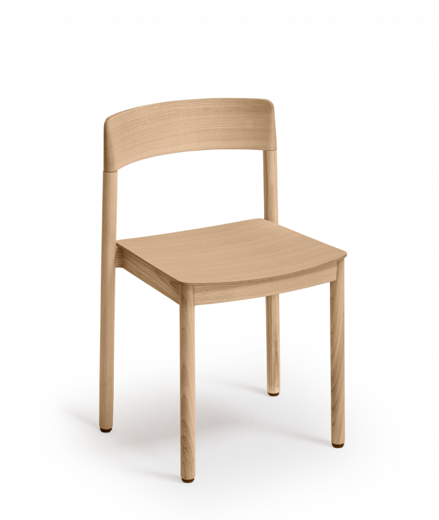 Vergés - Nela chair with wooden seat