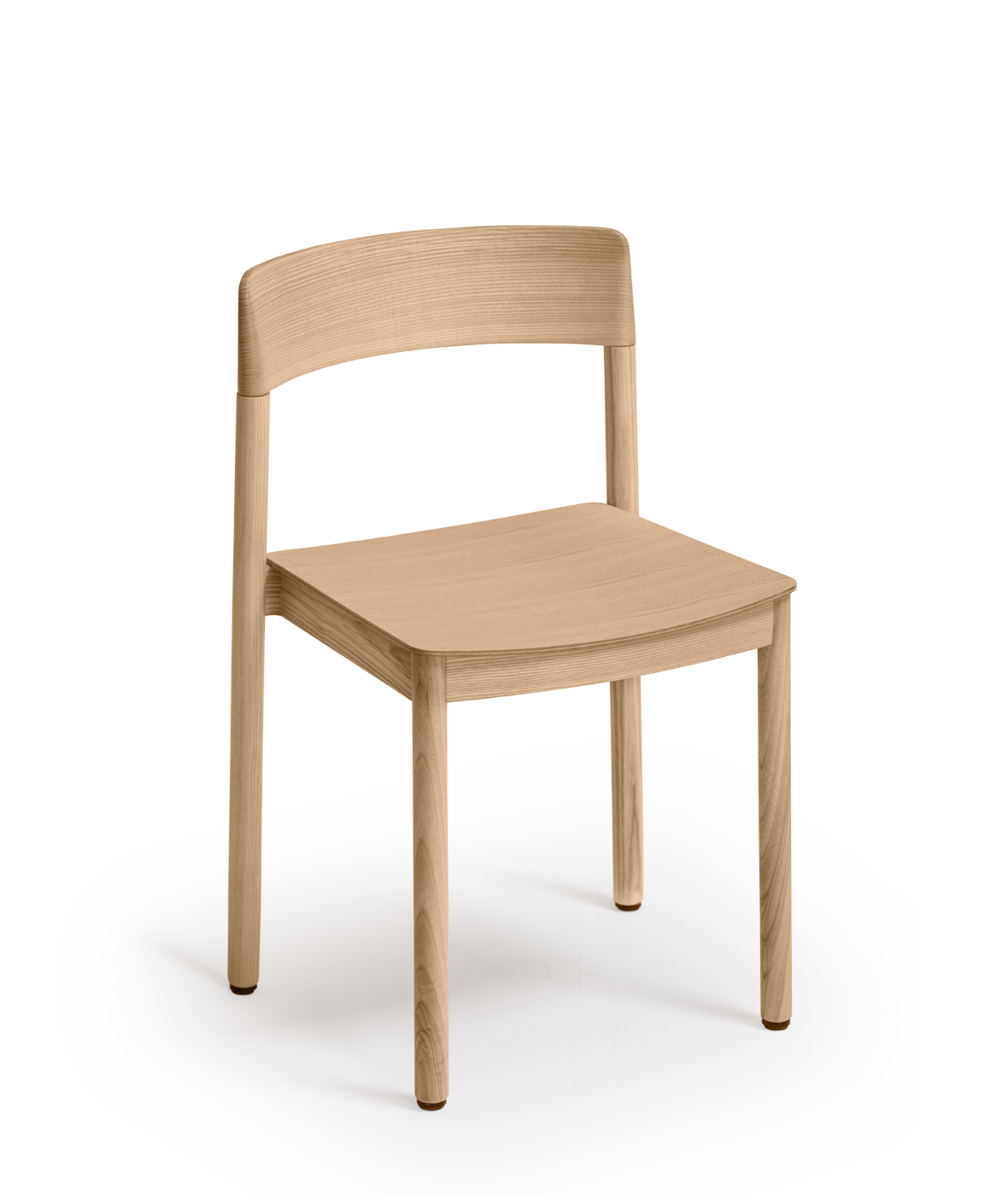 Nela chair with wooden seat - Vergés