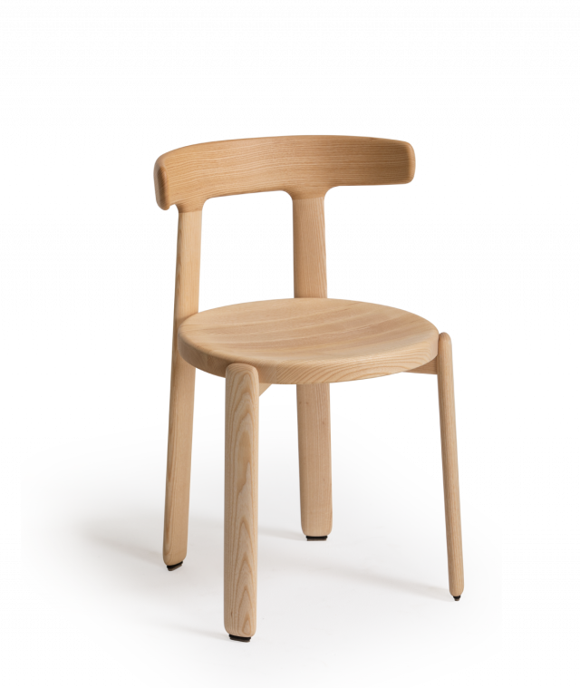 Vergés - Tura chair with wooden structure