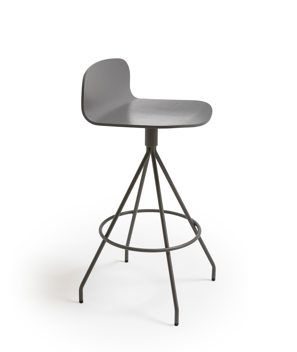 Ona medium stool with swivel base - Vergés