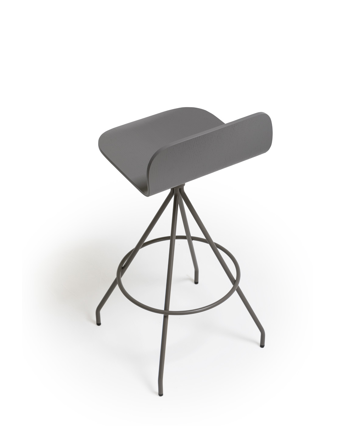 Ona high stool with swivel base - Vergés